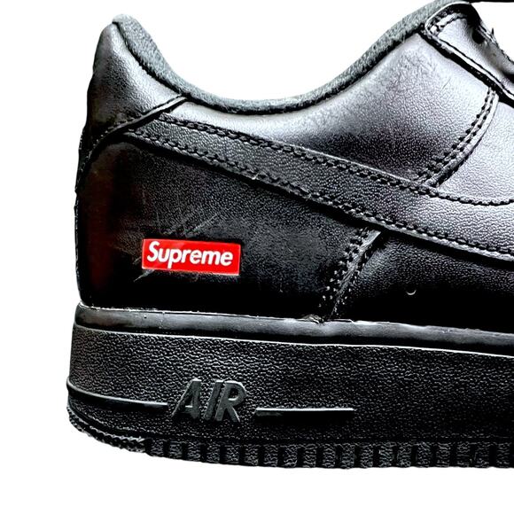 Men\'s Supreme x Nike Air Force 1 Low Black - US 9.5 main image 6